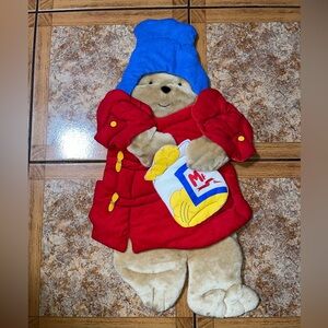Vintage Paddington Bear Plush Wall Hanging Nursery Decor Infantino